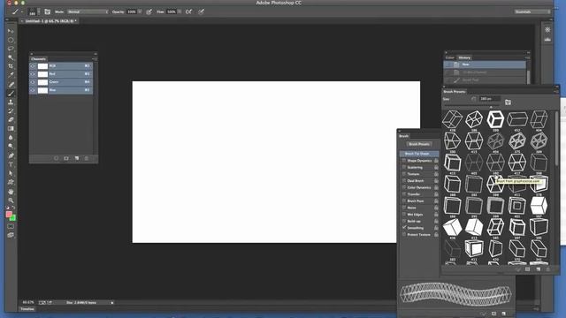 Photoshop brushes loading installing ABR files tutorial смотреть онлайн