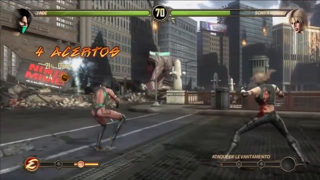 Mortal Kombat 9 - Jogando com Jade Torneio Completo ( PT BR ) смотреть онлайн