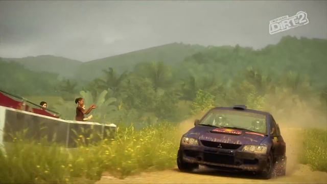 Dirt 2 ladang long malaysia track with Mitsubishi lancer evo IX смотреть онлайн