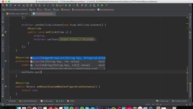 Android Resource n ConfigChanges Part 6 (Save and Restore state of Activity when device rotates) смотреть онлайн