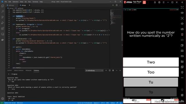 Hacking QuizUp with MitM + Python (100% Win Rate & Automation) смотреть онлайн