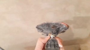 Шпаклёвка стен, потолков. зачистка с помощью шуруповерта.