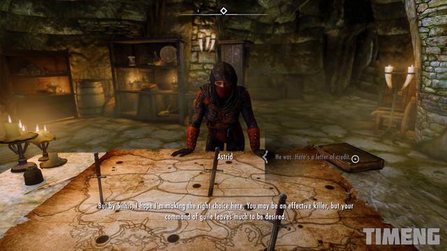Secret scene if you read Amaund Motierre's Sealed Letter in Skyrim смотреть онлайн