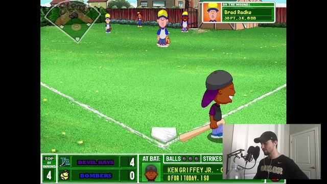 BLOWOUT AT STEELE STADIUM | Backyard Baseball 2003 Gameplay (Single Game) смотреть онлайн