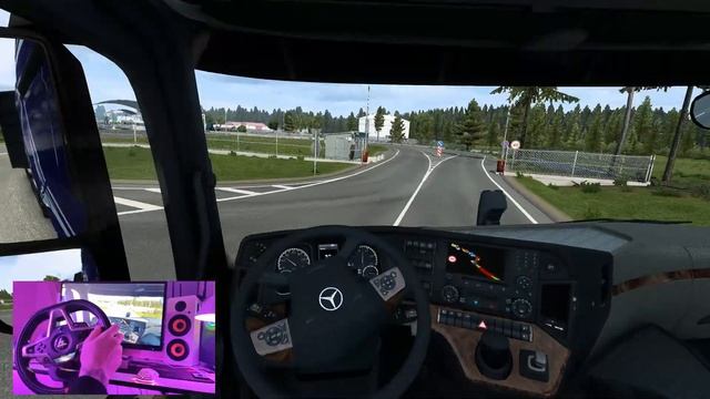Euro Truck Simulator 2 + Руль Thrustmaster T248 #2 смотреть онлайн