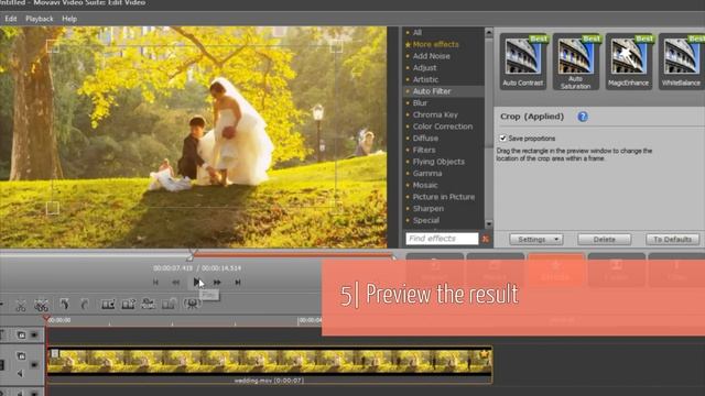 How to crop a video? - Movavi Video Suite 14 смотреть онлайн