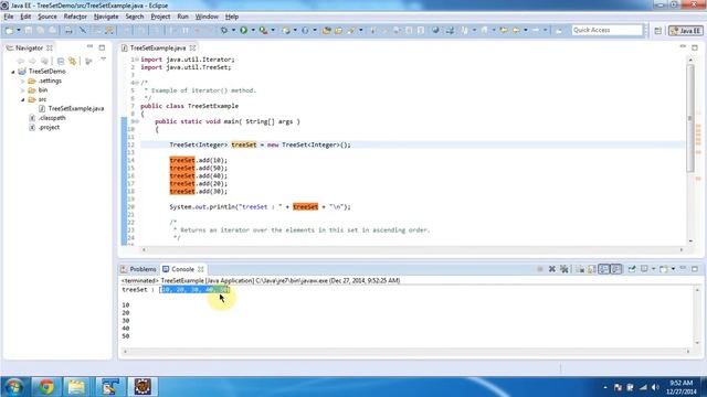 How to get each object from the TreeSet using Iterator? | TreeSet (Iterator) смотреть онлайн