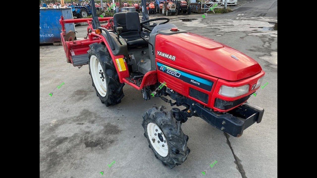 Yanmar AF220 трактор японский в комплекте с Почвенной фрезой R-214 (рабочая ширина 140 см.) смотреть онлайн