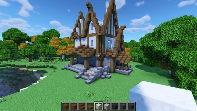 Minecraft: How to Build a Large Medieval Forge/House смотреть онлайн