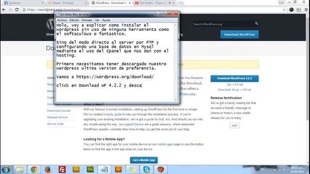 Instalar Wordpress del modo normal - usando FTP y creando una BD Mysql смотреть онлайн