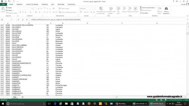 Excel 2013 - confronto tra elenchi con copia da uno di essi verso l'altro (CERCA.VERT) смотреть онлайн