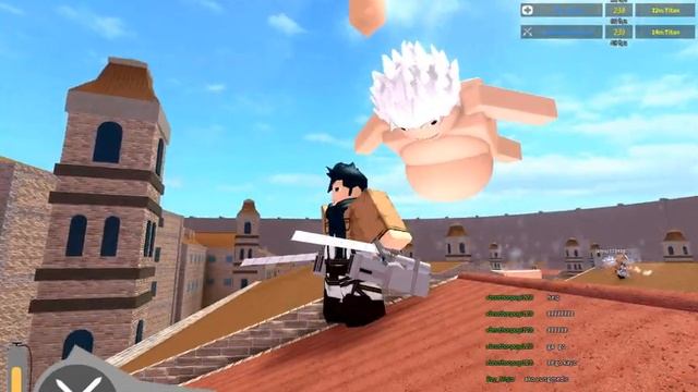 роблокс битва с титанами смотреть онлайн