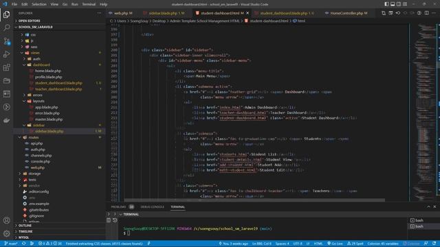 Add page student dashboard School Laravel 9 | System Management смотреть онлайн