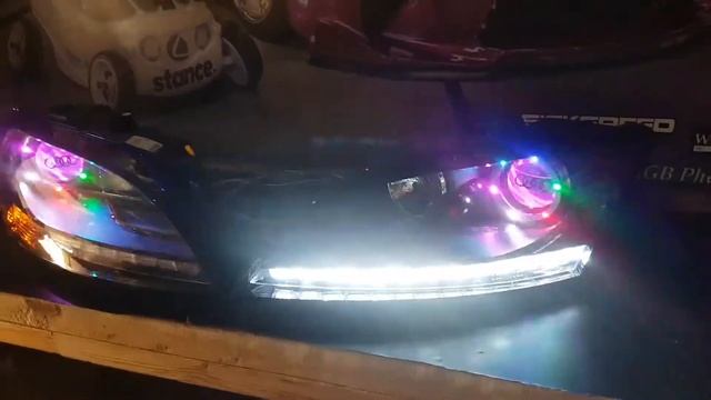 Audi TT custom headlights смотреть онлайн