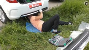 Замена юбки заднего бампера Ситроен С4 / Юбка заднего бампера Citroen C4 / Ремонт бампера