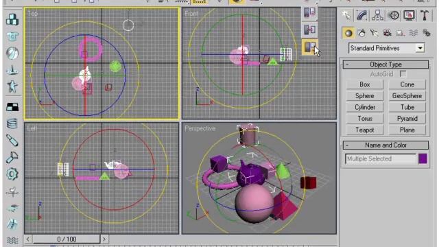 Видеокурс по 3d max. Выбор опорных точек. Урок 37 смотреть онлайн