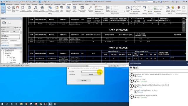 Export schedule to excel and Import excel to revit by dynamo смотреть онлайн