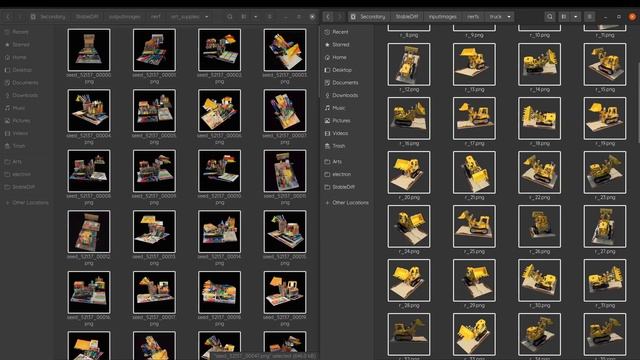 3d to 3d ai art with stable diffusion and NeRFs. смотреть онлайн