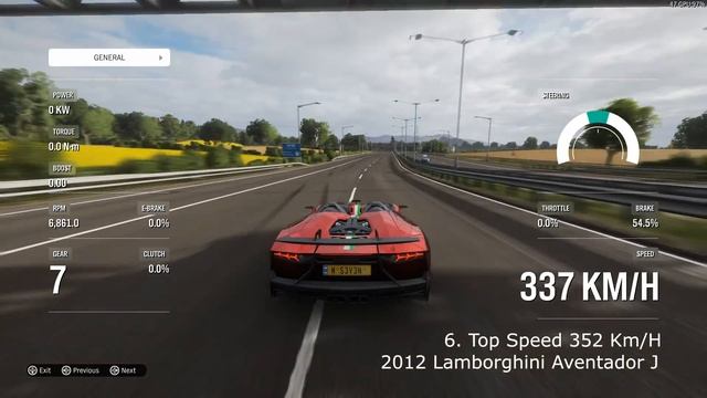 Forza Horizon 4 - Top 10 Fastest Lamborghini cars | Speed Battle смотреть онлайн