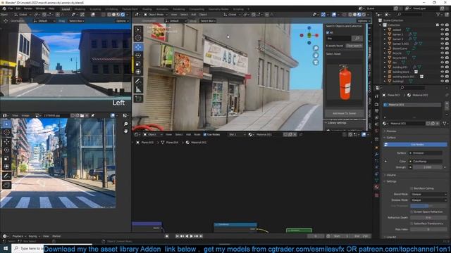 ? blender live - creating anime city in blender смотреть онлайн