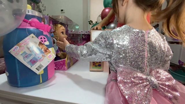 День рождения Лили 3 года. Огромный подарок. Cooking Food Toys with Kitchen Toy Set смотреть онлайн