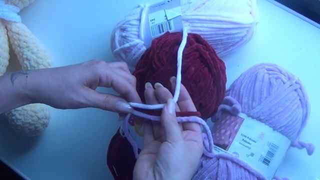 Обзор плюшевой пряжи BONBON Panda Baby. Сравнение с другой плюшевой пряжей.