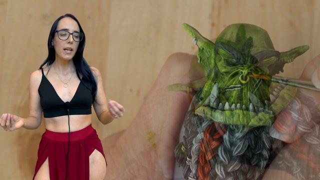 How to Slapchop Paint an Ork 40k Bust | Quick & Easy Grisaille Tutorial смотреть онлайн