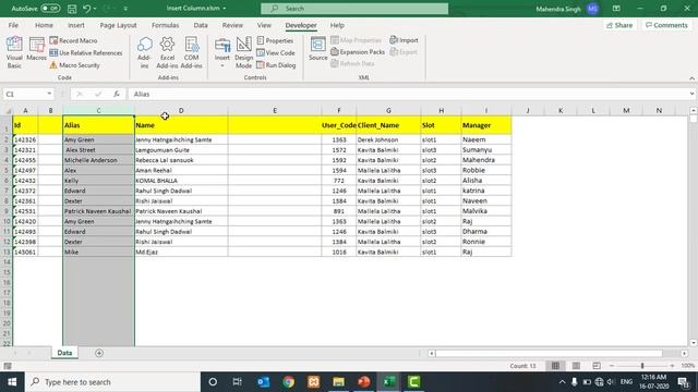 How to Insert New Column Using VBA | Excel VBA Tutorial in Hindi смотреть онлайн