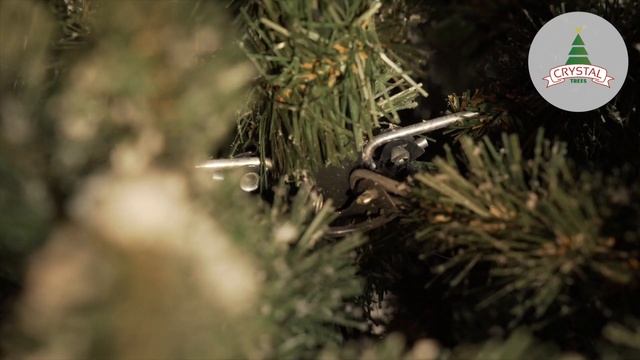СRYSTAL TREES | Обзор | Ель "Власта" заснеженная с гирляндой смотреть онлайн