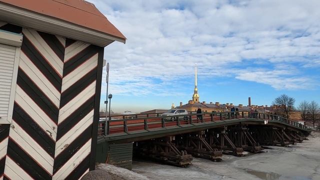 Санкт-Петербург. Зимняя прогулка возле Петропавловской крепости. Заячий остров. FULL HD смотреть онлайн