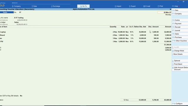 Tally Add On : Show Item wise Discount in Voucher Entry in Tally Prime Software смотреть онлайн