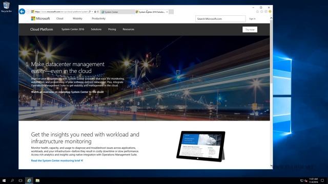 Introduction to System Center Operations Manager 2016 (SCOM 2016) смотреть онлайн