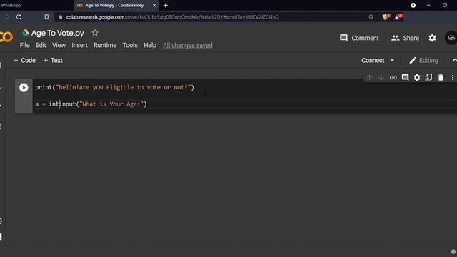 Are You Eligible To Vote Or Not?||#Python Programme||p-2. смотреть онлайн