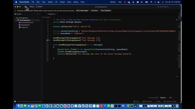 Azure Storage Queue Create Messages 2 смотреть онлайн