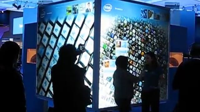 Intel 1980x1980 touch display CES 2010 смотреть онлайн