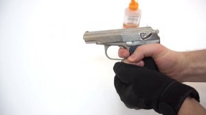 Пневматический пистолет МР-654К-24 (ПМ, белый затвор)