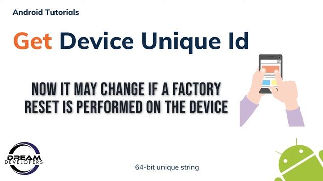 How to get Phone Unique Device ID in Android Programmatically || Android Kotlin Tutorial смотреть онлайн