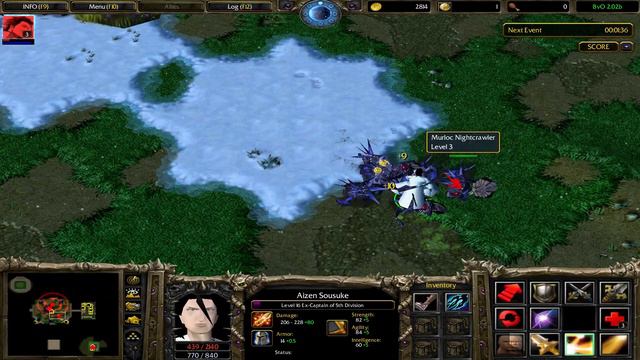 BVO v2.02b | Aizen Gameplay | Bleach Vs One Piece v2.02b Warcraft 3 Frozen Throne смотреть онлайн