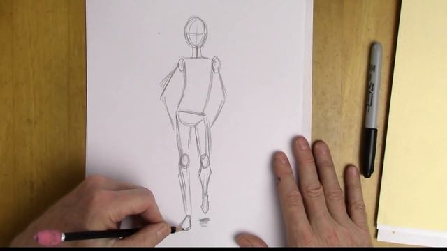 How to Draw a Man Walking - Breakdown of Body Dynamics смотреть онлайн