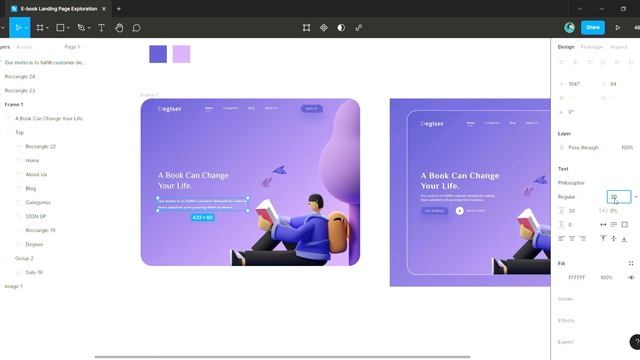 E-book Web Header Exploration User Interface | Figma UI UX Design Tutorial смотреть онлайн