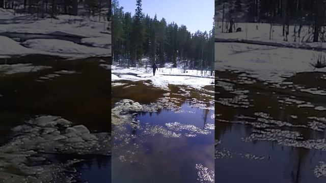 Проезд через ручей на Ямаха Викинг - 540 смотреть онлайн