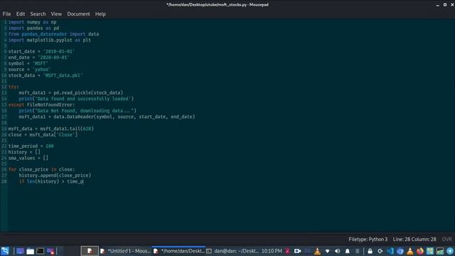 Coding Simple Moving Average With Python смотреть онлайн