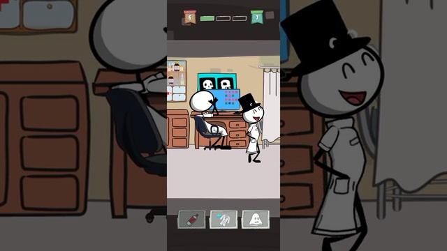 stickman prison Scape game level #6 #shorts смотреть онлайн