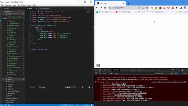 ReactJS Tutorial | Error Boundary | Part 29 смотреть онлайн