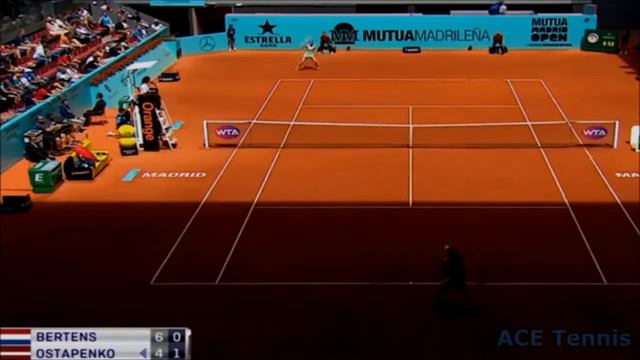 Jelena Ostapenko vs Kiki Bertens HIGHLIGHTS 2019 Mutua Madrid Open WTA смотреть онлайн