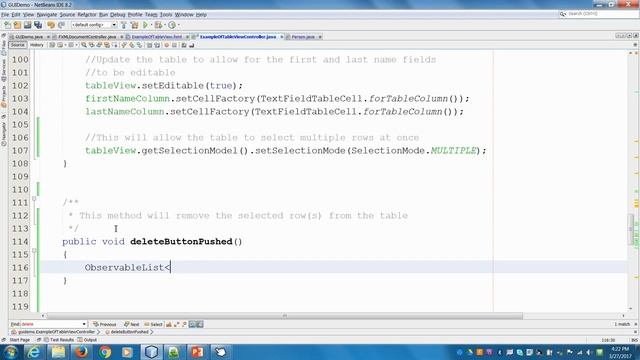 Delete Object from TableView смотреть онлайн