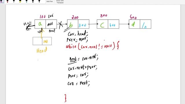 Reverse a LinkedList смотреть онлайн