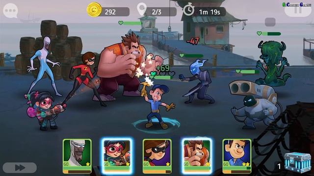 Disney Heroes Battle Mode Android iOS Walkthrough - Part 4 - CH2 Arena смотреть онлайн