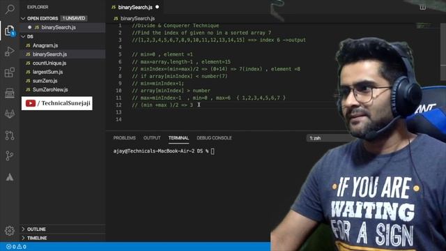 #6 - DS & Algorithms Course | Divide & Conquerer Technique | Binary Search | Aao_Sikhe_Javascript ? смотреть онлайн