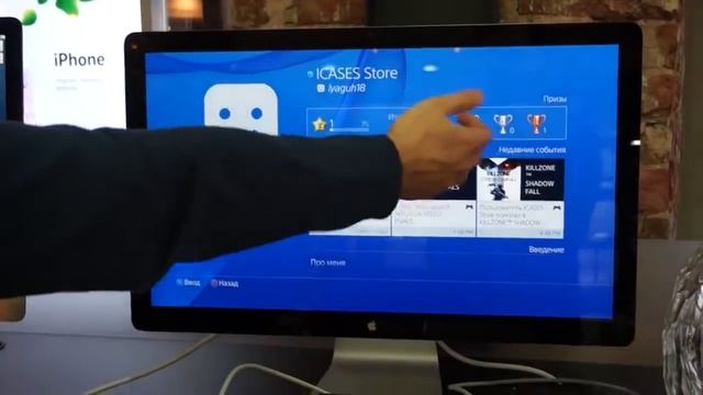 PS4 первый взгляд новое меню и подключение к монитору Apple смотреть онлайн